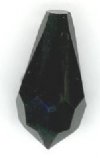 1 9x18mm Preciosa Jet Round Cut Drop
